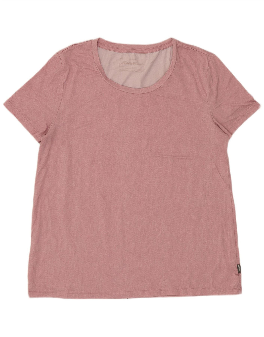 Camiseta feminina EDDIE BAUER UK 10 pequena rosa poliéster