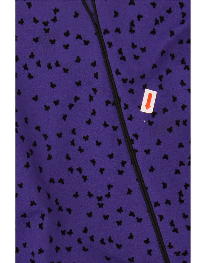 Vestido feminino FRANKENWALDER manga comprida evasê EU 46 XL roxo manchado