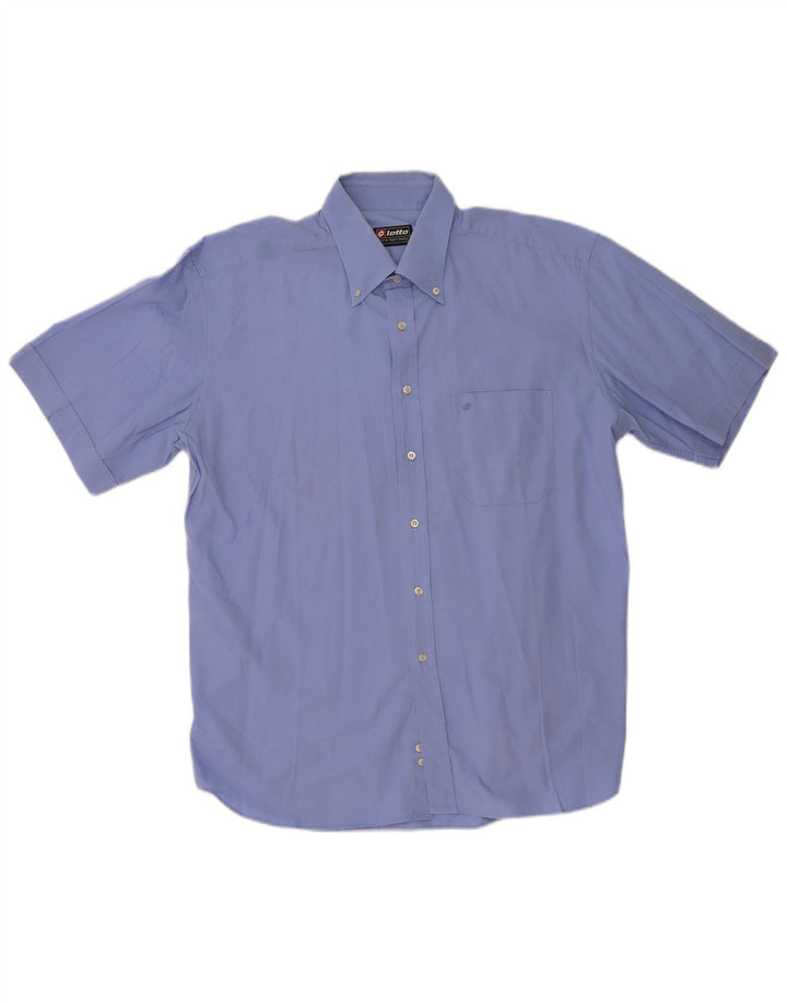 Camisa masculina de manga curta Lotto grande azul