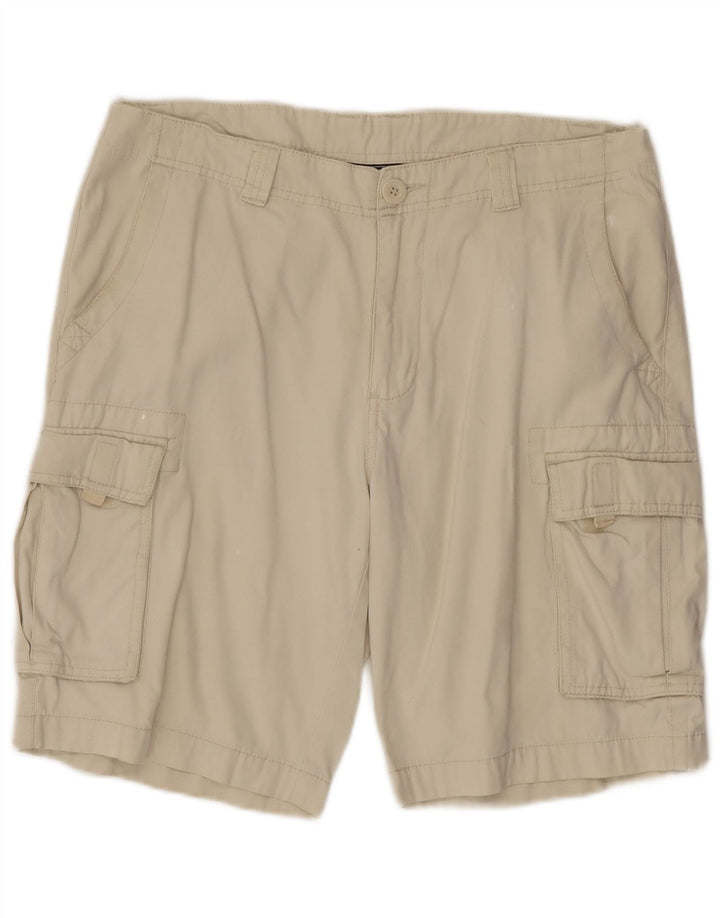 Fila Mens Cargo Shorts Grande W34 Off White Algodão
