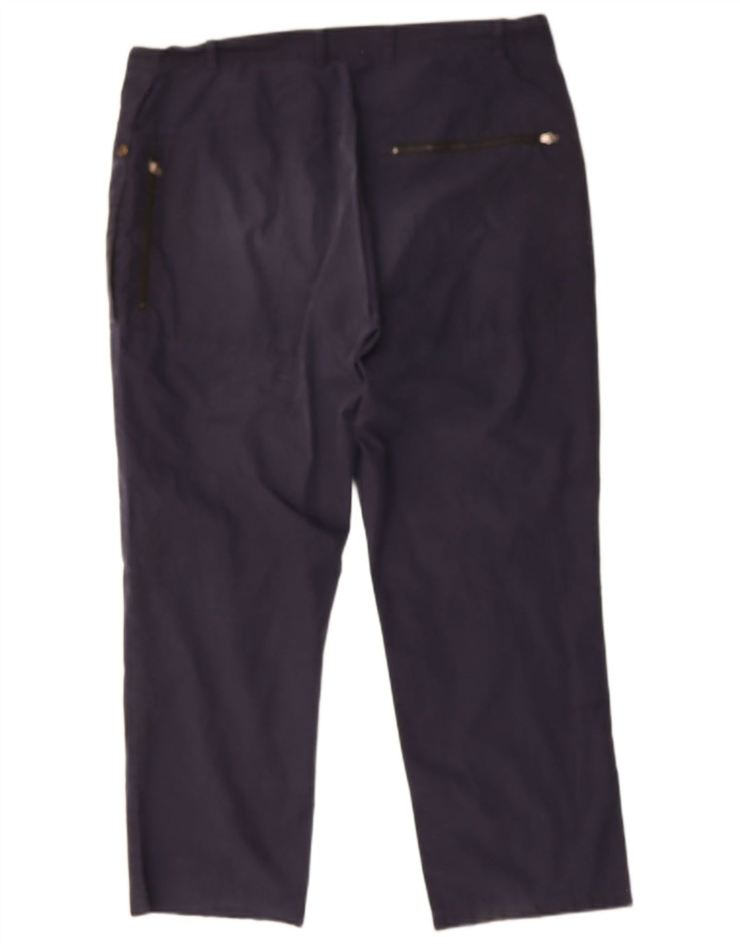 Calça casual reta masculina ROHAN W38 L28 algodão azul marinho