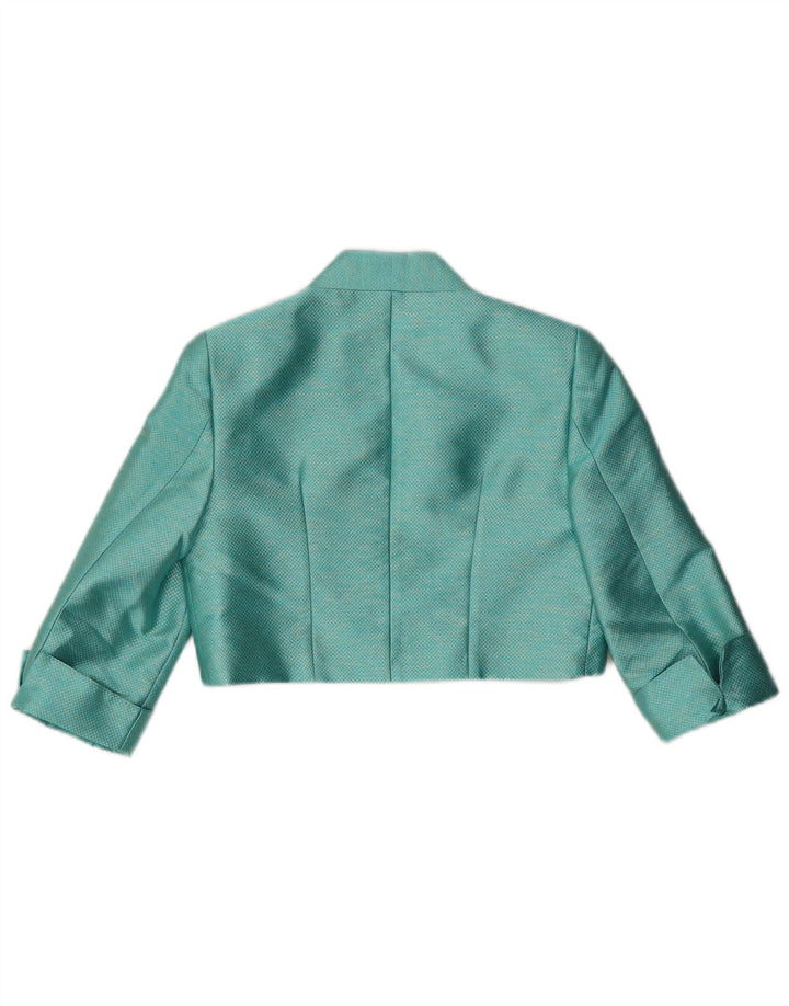 Conjunto feminino de 2 peças US 8 poliéster turquesa médio