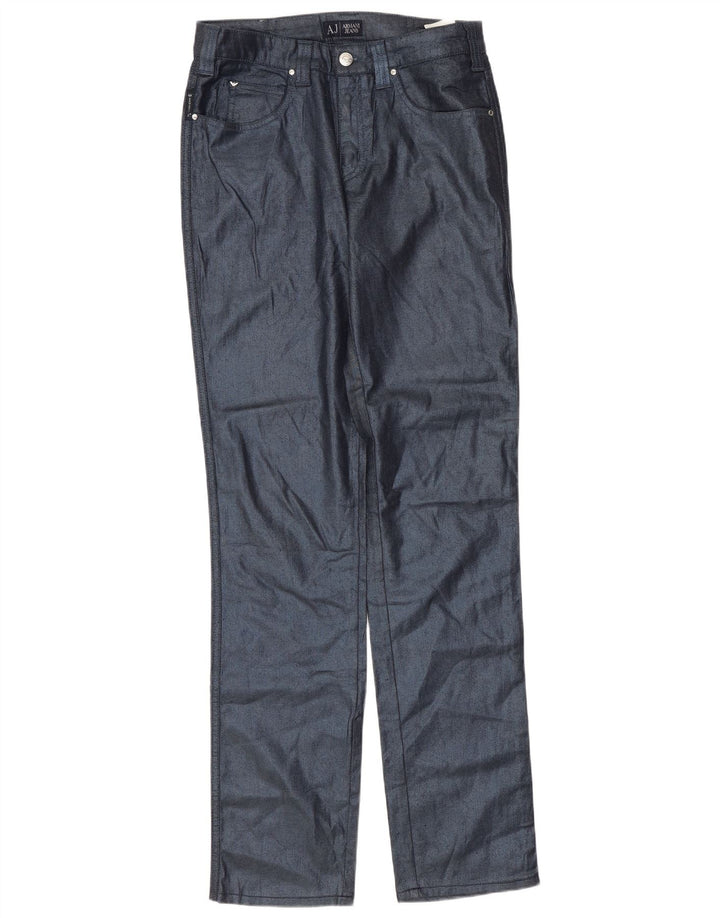 Armani Womens Slim Jeans W29 L32 Azul Marinho Algodão