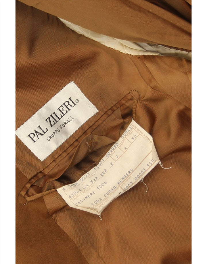 Jaqueta Blazer Masculina Pal Zileri com 2 Botões IT 50 Caxemira Bege Grande