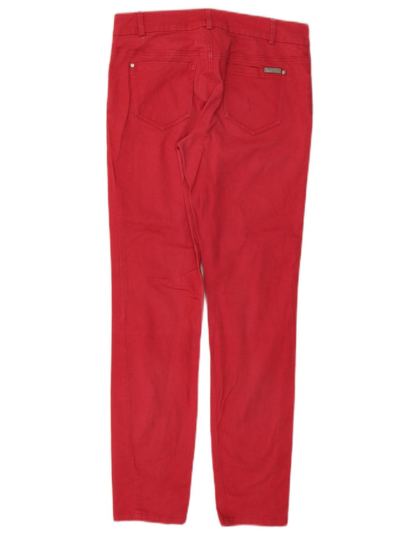 Calça jeans feminina Dkny US 2 XS W28 L28 algodão vermelho