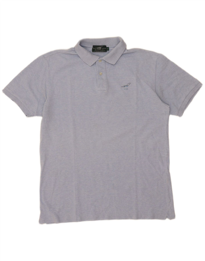 Camisa polo masculina Henry Cottons XL algodão azul
