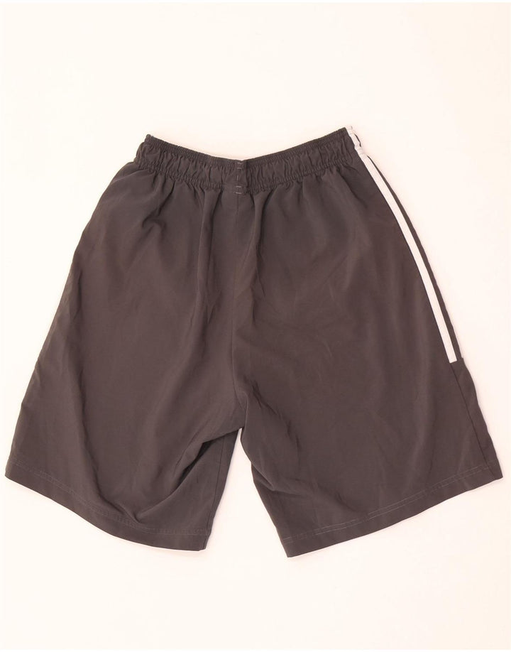 Shorts esportivos masculinos Adidas pequeno poliéster cinza