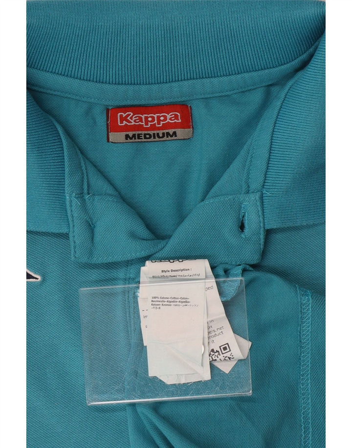 Camisa polo masculina KAPPA algodão azul médio