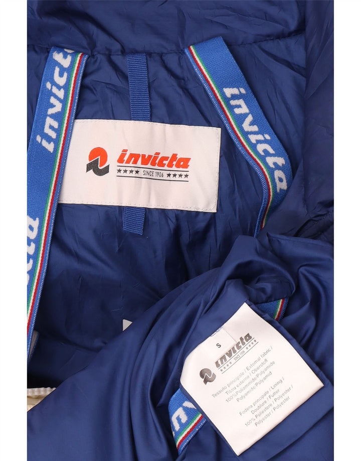 Jaqueta masculina acolchoada com capuz Invicta UK 36 pequena poliamida branca