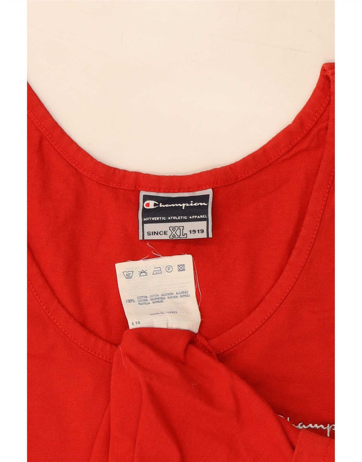 Colete masculino Champion Top XL de algodão vermelho
