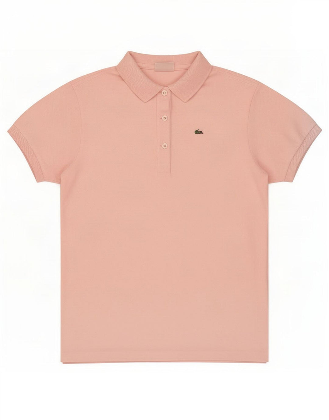 Camisa polo feminina Lacoste tamanho 38 algodão rosa médio