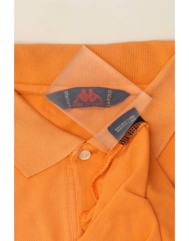 Camisa polo masculina Kappa XL laranja algodão