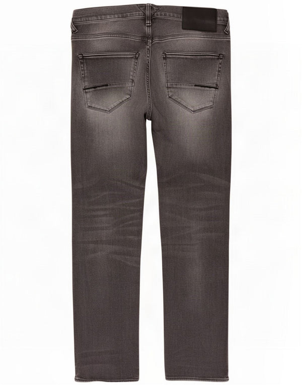 Meltin' Pot Mens Martin Slim Jeans W34 L34 Algodão Cinza