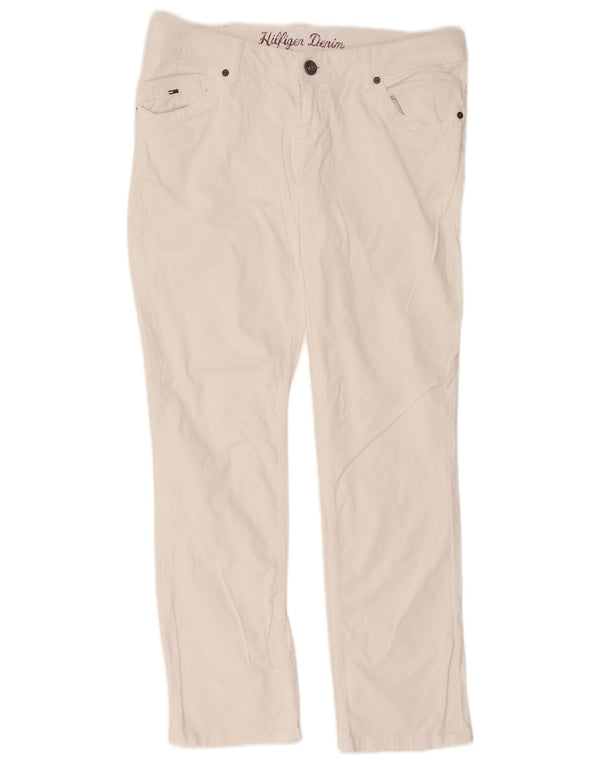 Tommy Hilfiger Masculino Slim Jeans W34 L34 Algodão Branco