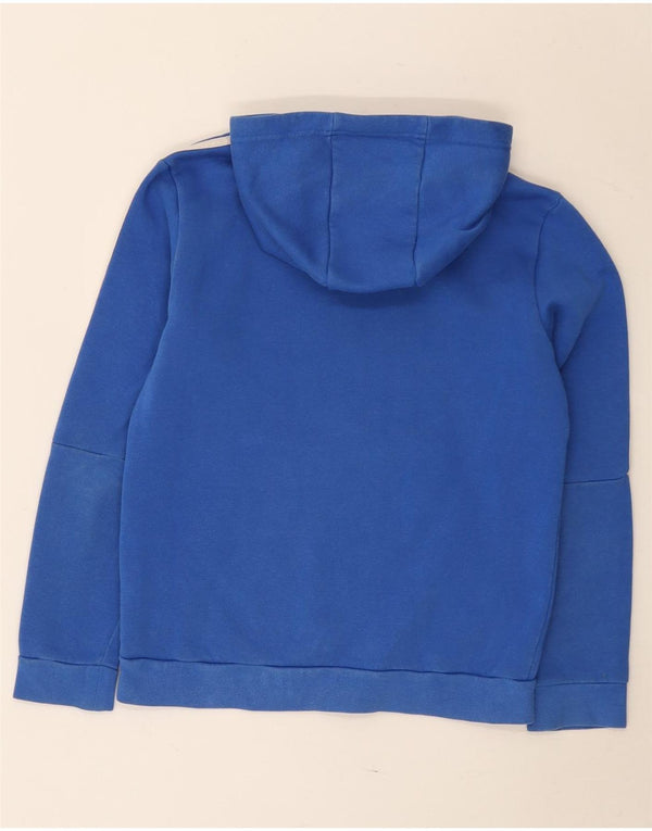 Adidas meninos moletom com capuz 11-12 anos algodão azul