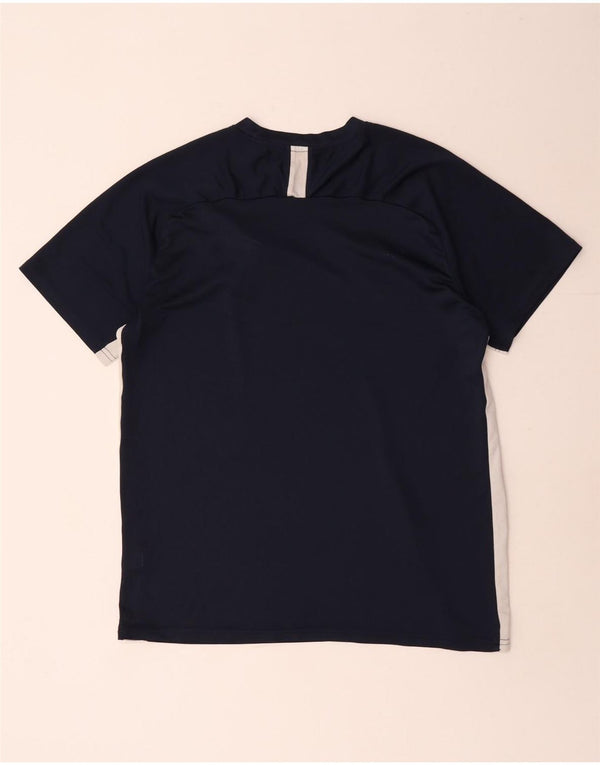 Camiseta Nike Masculina Dri Fit Graphic Top XL Azul Marinho Colorblock
