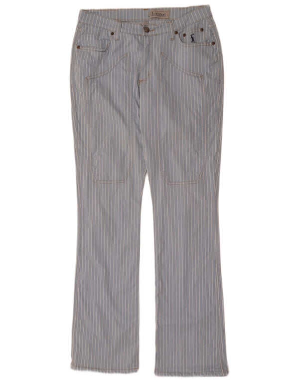 Calça masculina casual reta Jeckerson IT 48 médio W30 L34 listrado azul