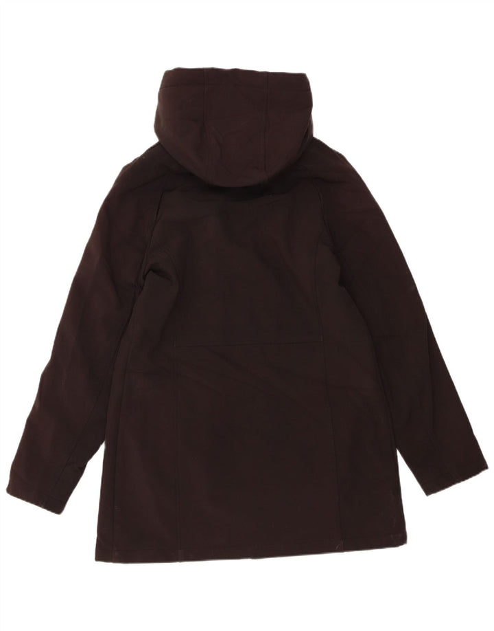 Jaqueta corta-vento feminina CALVIN KLEIN com capuz Reino Unido 14 poliéster preto médio