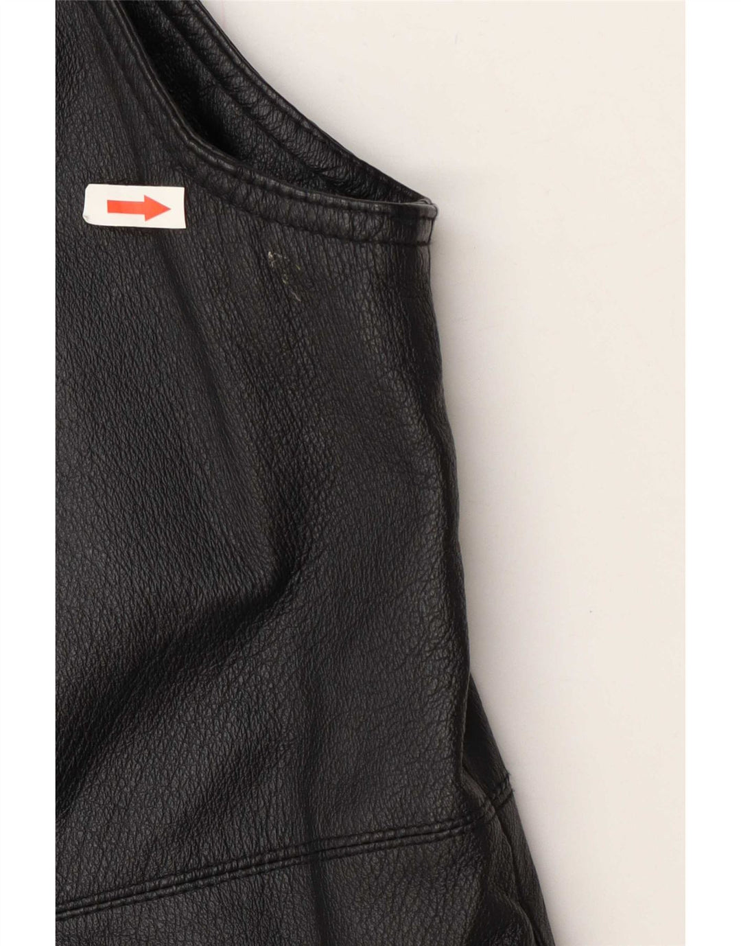 Colete feminino Canda By C&A de couro UK 20 2XL preto