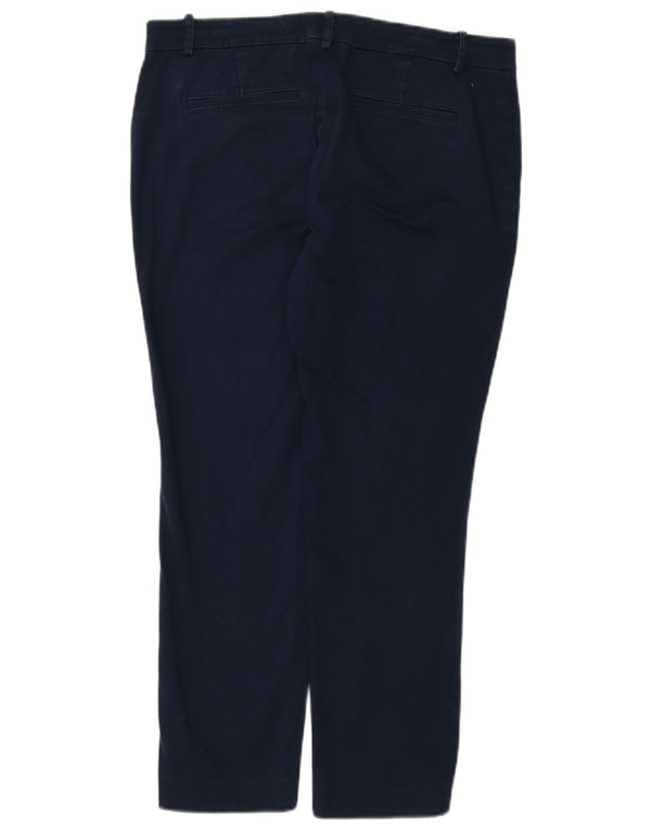Ralph Lauren Calça Feminina Slim Cropped EUA 8 Médio W32 L25 Azul Marinho