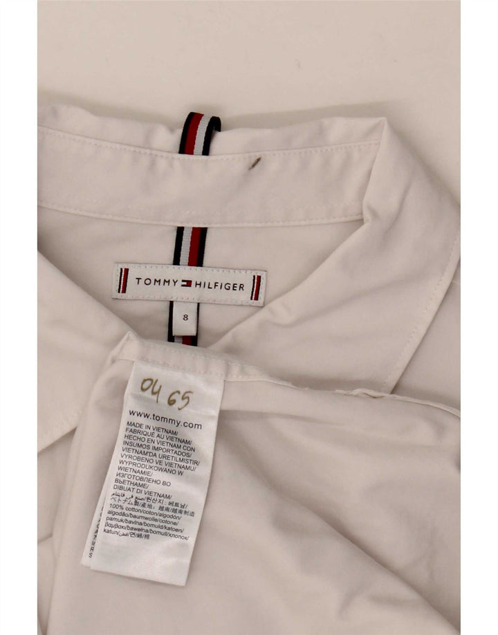 Camisa feminina Tommy Hilfiger US 8 médio algodão branco