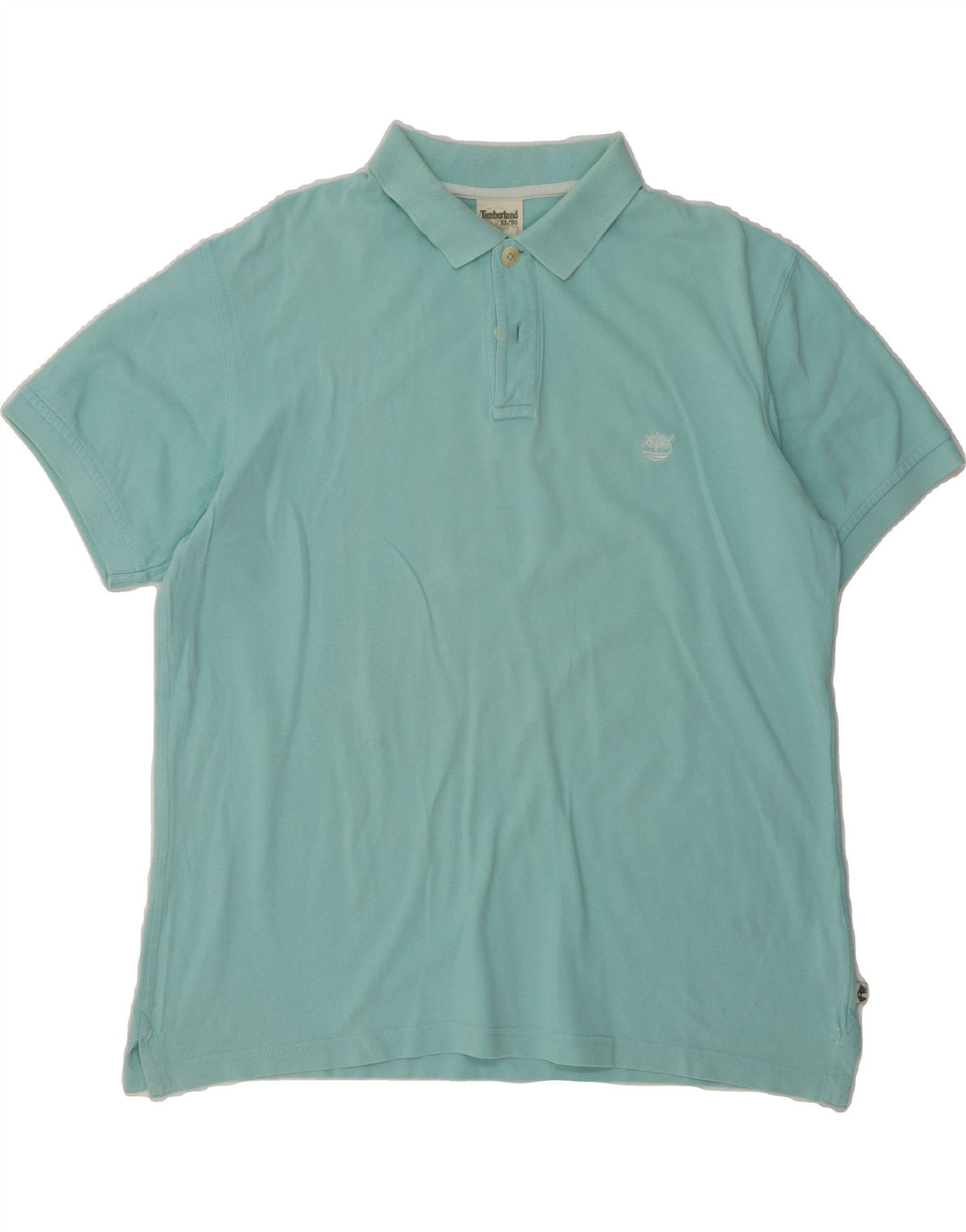 TIMBERLAND Mens Regular Fit Polo Shirt XL Turquoise Cotton Vintage Timberland and Second-Hand Timberland from Messina Hembry 