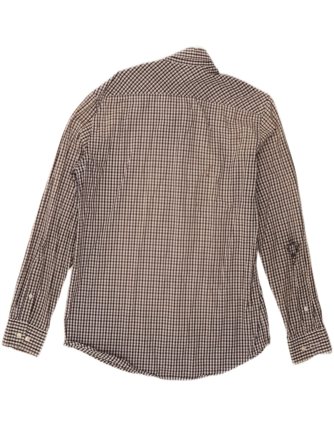 Camisa masculina Carrera Regular Fit grande algodão xadrez preto