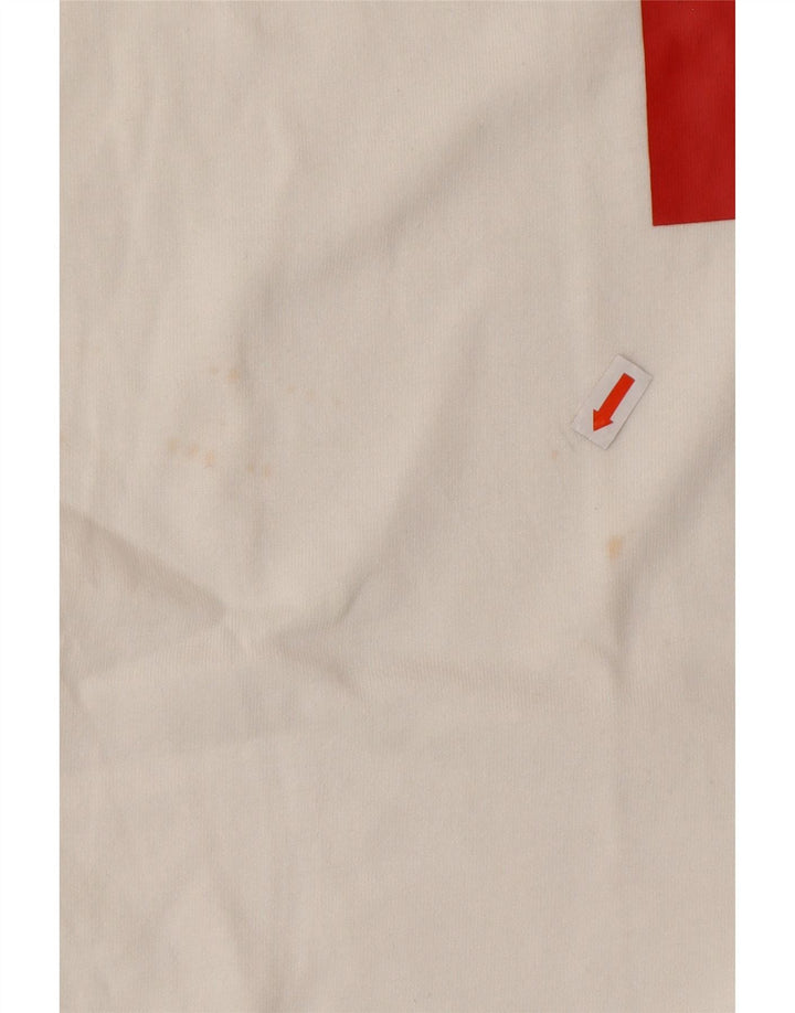 Camiseta gráfica masculina NIKE Top médio algodão branco