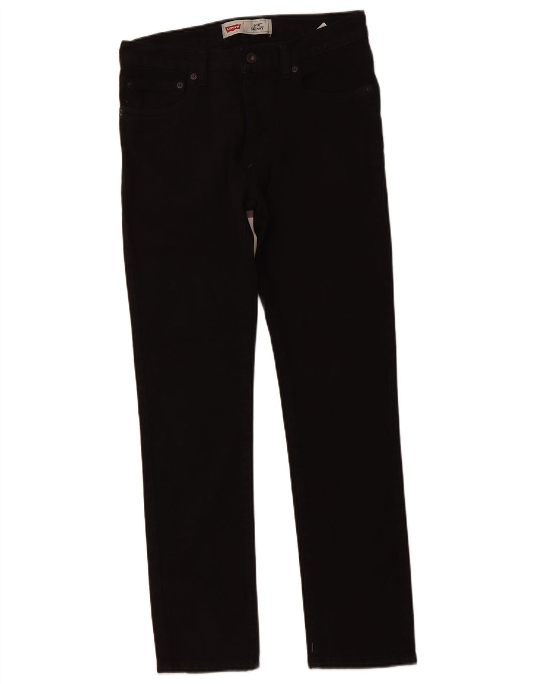 LEVI'S Girls 510 Skinny Jeans 15-16 Anos W28 L28 Algodão Preto