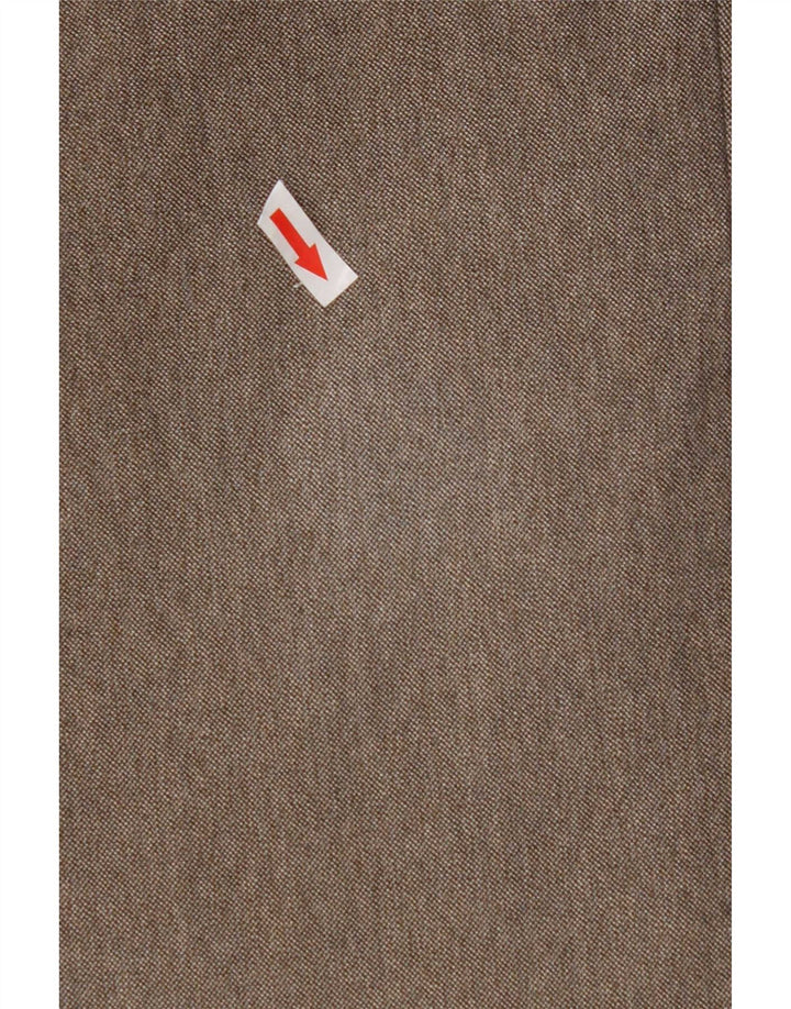 Zara Mens Straight Chino Calças EU 40 Médio W31 L30 Cinza Poliéster