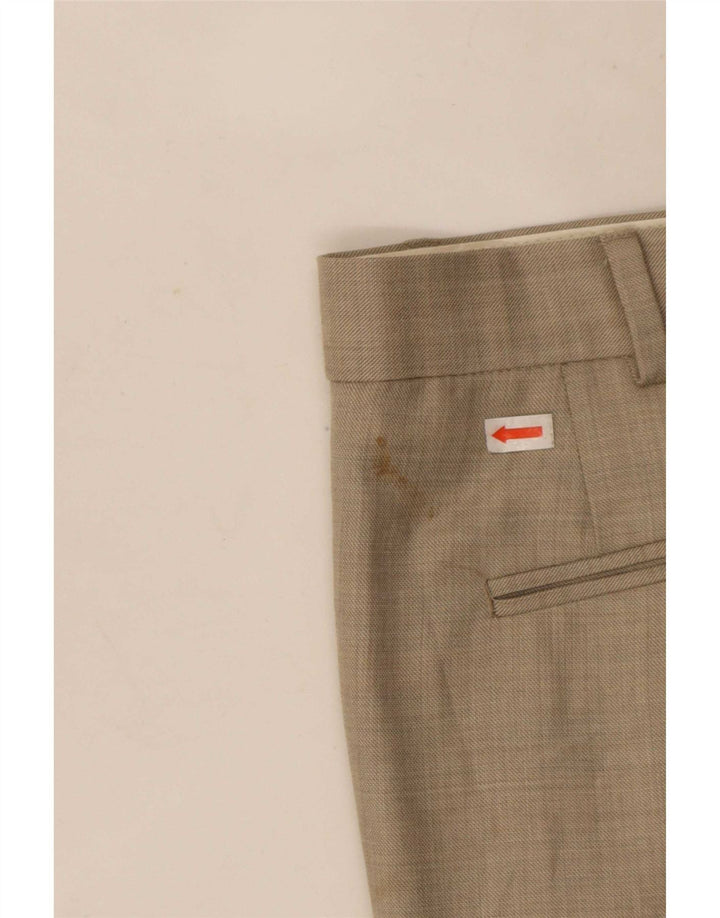 Calça masculina Marks & Spencer Autograph Straight Suit W42 L33 Bege