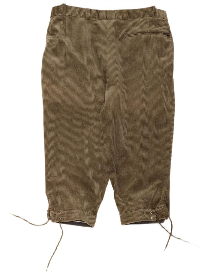 Calça masculina capri de veludo RODEO IT 48 médio W32 L19 cáqui