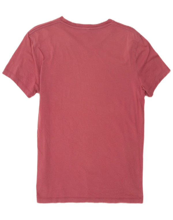 Camiseta masculina Jack Wills Top pequeno algodão Borgonha