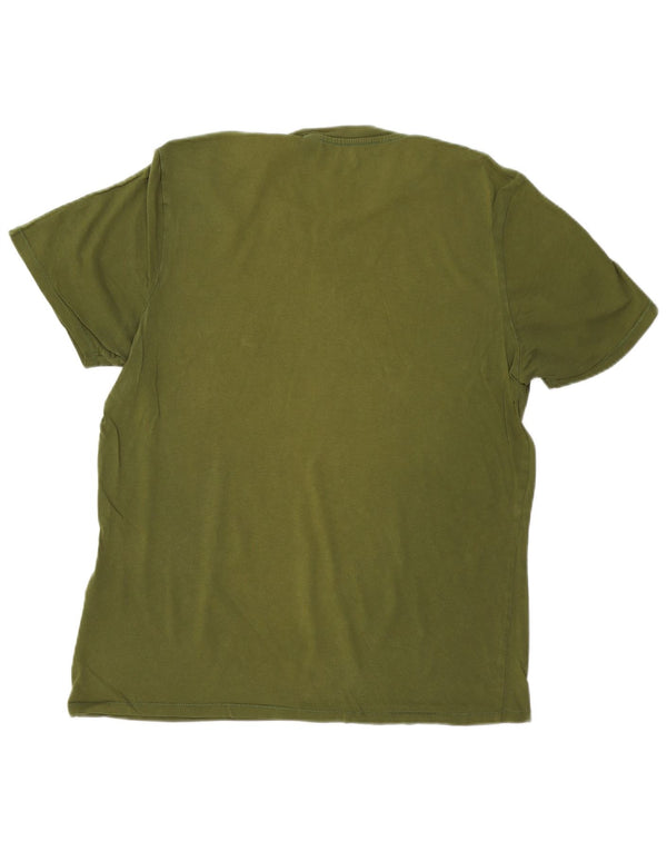 Camiseta gráfica masculina Levi's Top grande de algodão verde