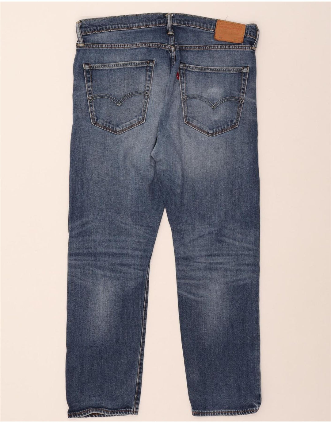 LEVI'S Masculino 502 Tapered Jeans W36 L28 Azul Algodão