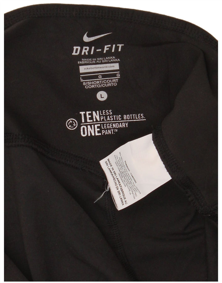 Calça de treino feminina NIKE Dri Fit UK 16 grande poliéster preto