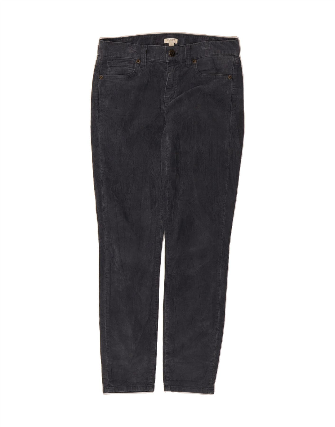 J. CREW Womens Slim Corduroy Trousers W24 L28 Grey Cotton Vintage J. Crew and Second-Hand J. Crew from Messina Hembry 