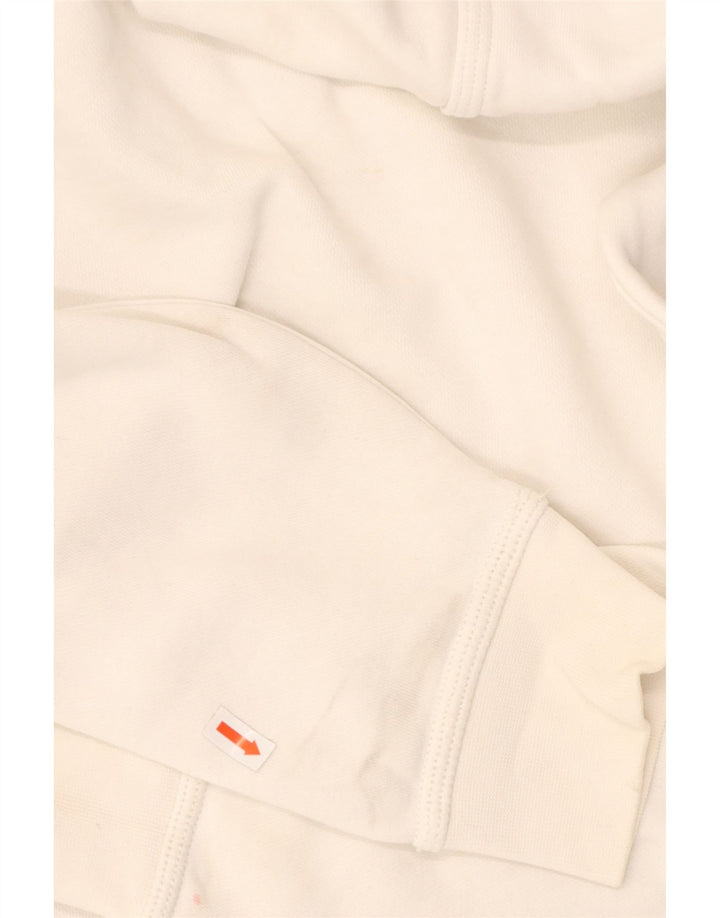 NIKE Mens Hoodie Jumper Médio Off White
