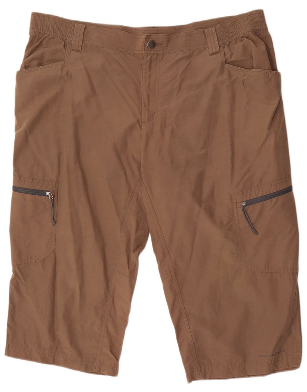 Shorts Columbia Masculino Titanium Cargo XL W40 Algodão Marrom