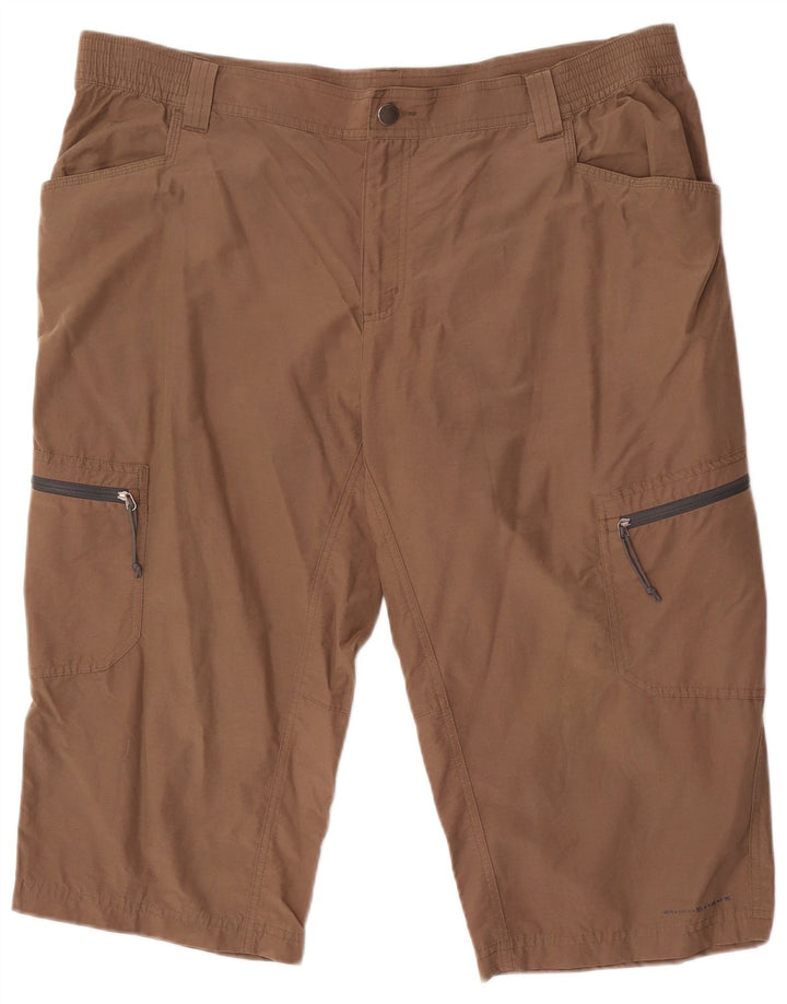 Shorts Columbia Masculino Titanium Cargo XL W40 Algodão Marrom