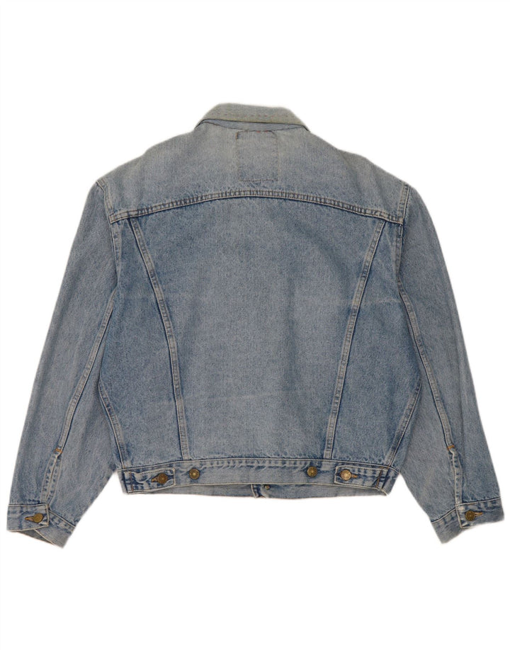 Jaqueta jeans masculina Carrera desgastada Reino Unido 36 algodão azul pequeno