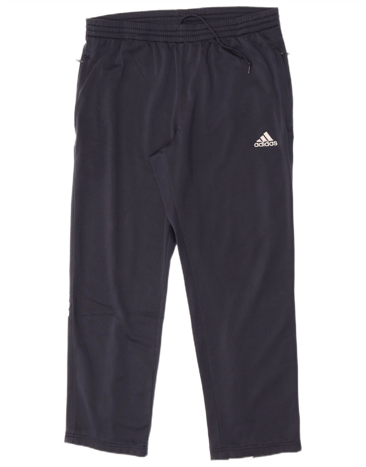 Adidas Mens Full Tracksuit UK 38/40 Cinza Médio Colourblock Poliéster