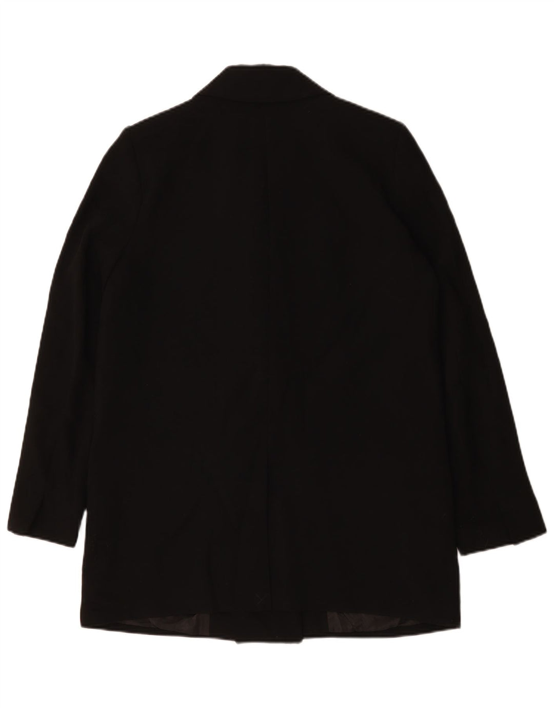 Jaqueta blazer feminina Zara Longline Double Breasted UK 16 grande preta