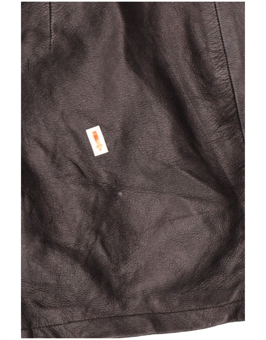 Saia feminina de couro de cintura alta EMBASSY IT 46 grande W26 couro preto