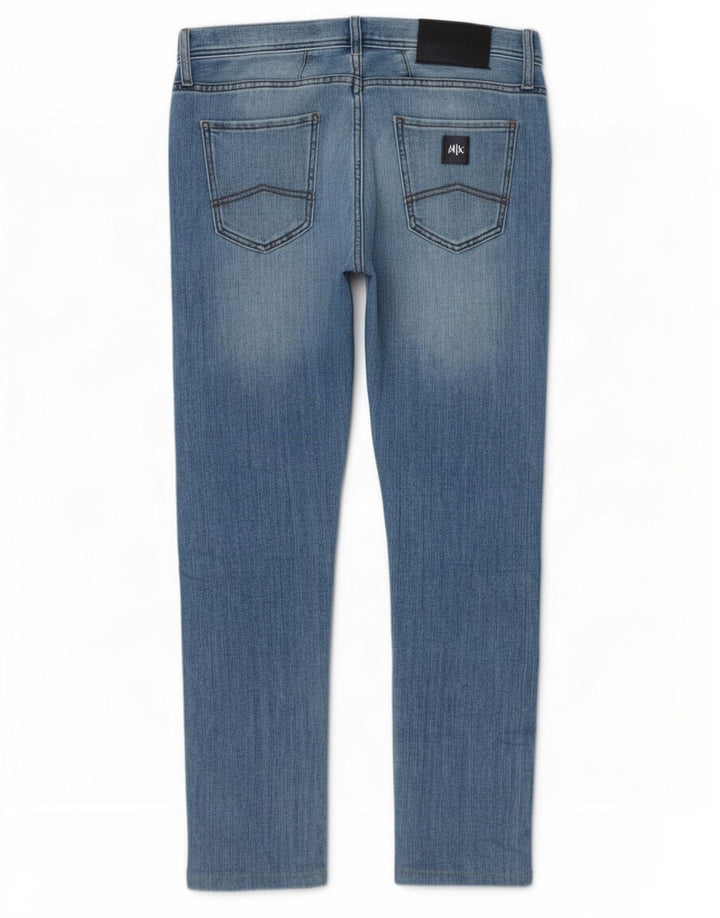 Armani feminino slim jeans W30 L29 algodão azul