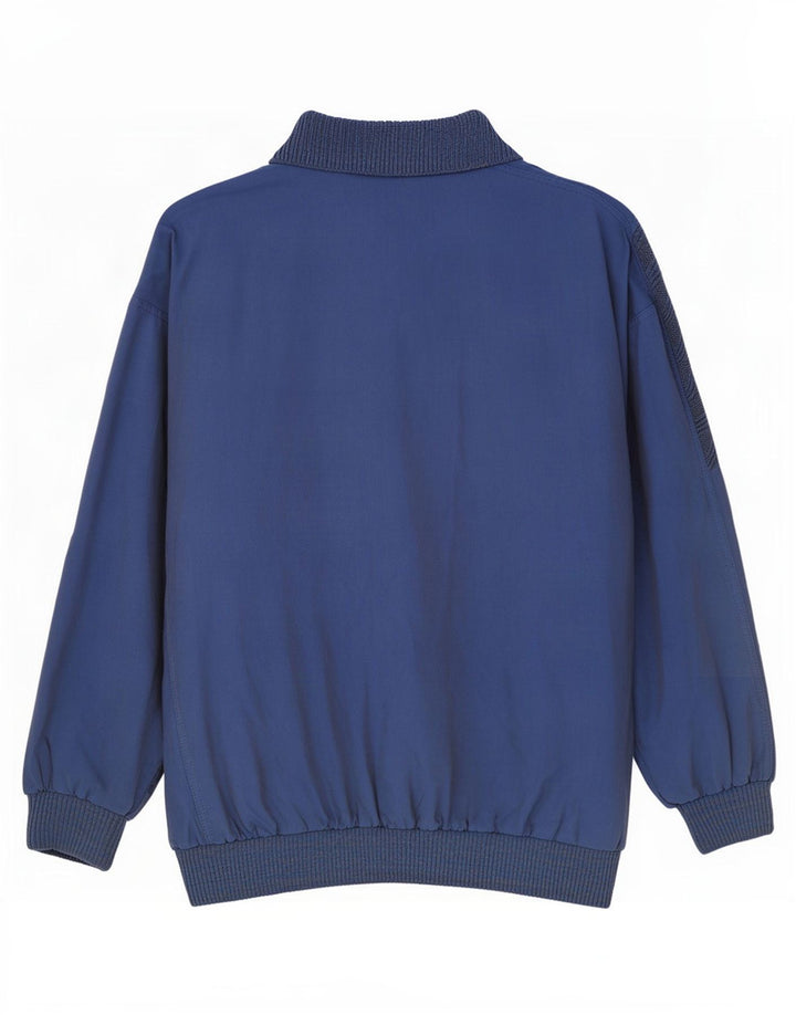 Suéter masculino Tom Tailor com gola polo grande algodão azul marinho