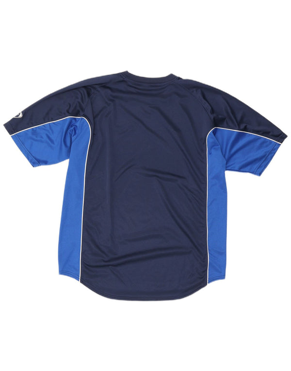 Camiseta masculina Nike UK 45/47 XL azul marinho colorblock poliéster