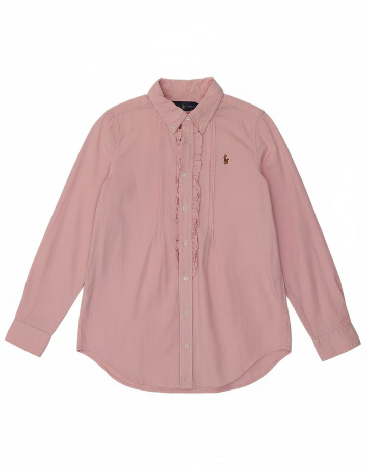 Camisa feminina RALPH LAUREN 9-10 anos algodão rosa