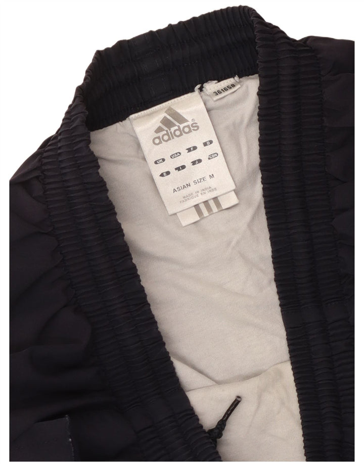 Shorts esportivos masculinos Adidas médio azul marinho poliéster