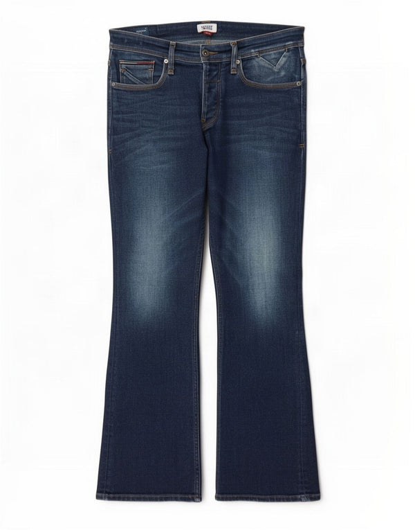 Tommy Hilfiger Masculino Bootcut Jeans W32 L32 Azul Algodão
